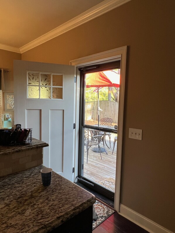 Uitzicht vanuit accommodatie