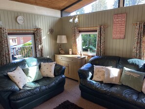 Una Smart TV, una chimenea