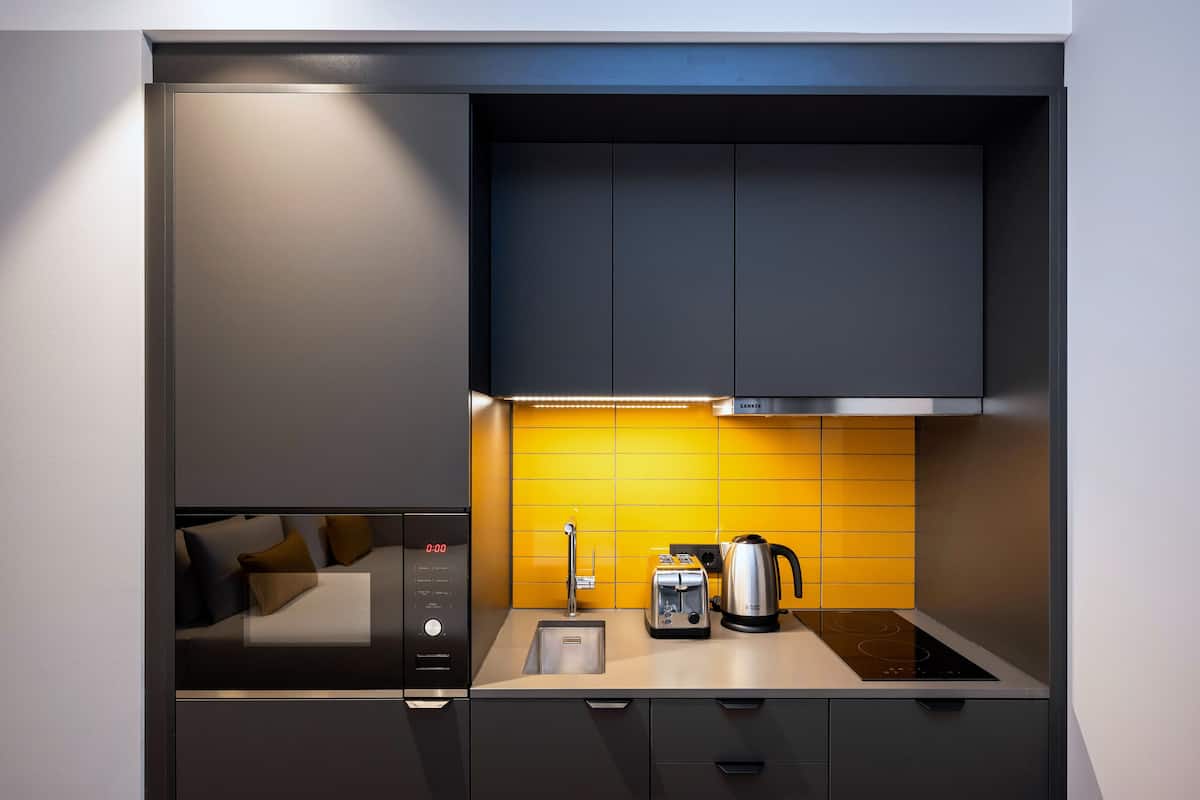 studio accessible | private kitchenette | espresso maker, coffee/tea maker, electric kettle