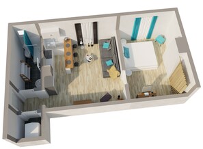 Floor plan - JO 2024 - Métro 5 / Parking / Easy Check In / just outside Paris /  (Pantin)