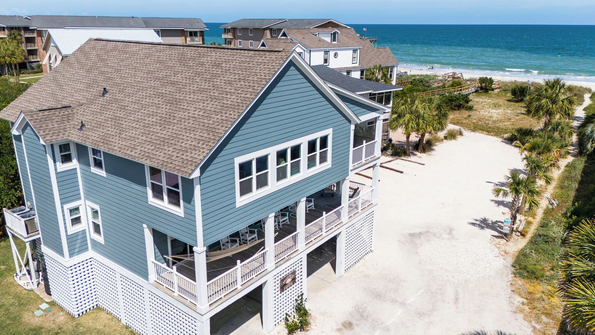 Oceanfront Raised Beach House, Private Pool, Dog Friendly, Porches, Hammock
