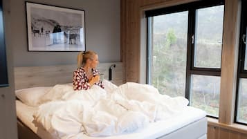 スーペリア ダブルルーム クイーンベッド 1 台 マウンテンビュー | 2 室のベッドルーム、WiFi (無料)、ベッドシーツ