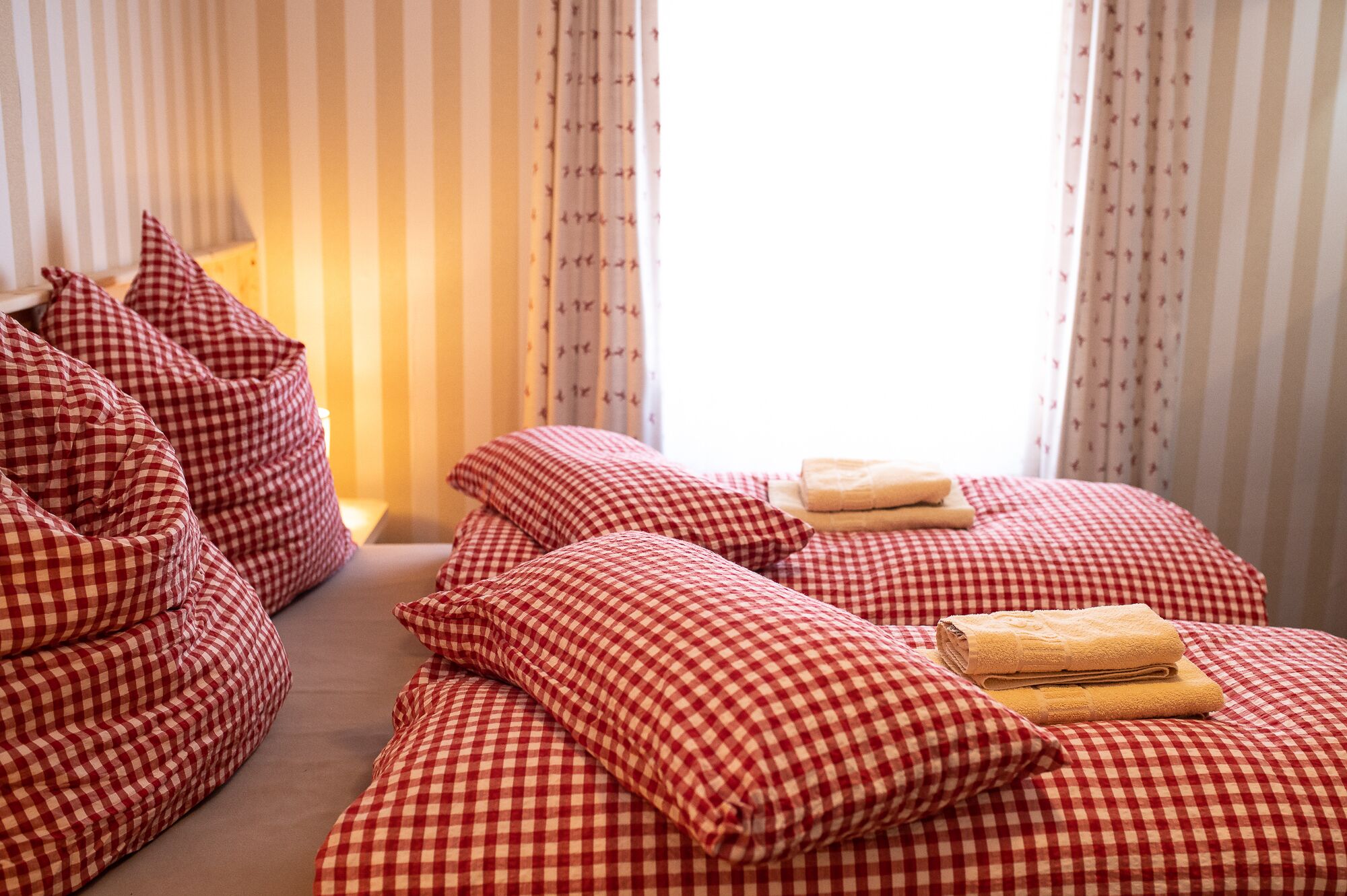 Frette Italian sheets, premium bedding, down duvets, memory-foam beds