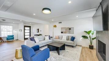 TV, fireplace, stereo, offices