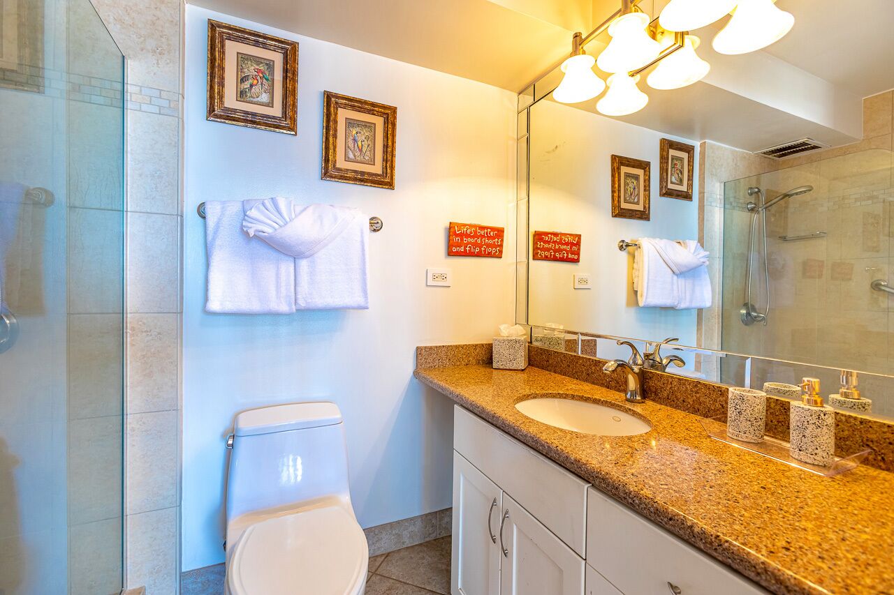 Bathtub, hair dryer, towels