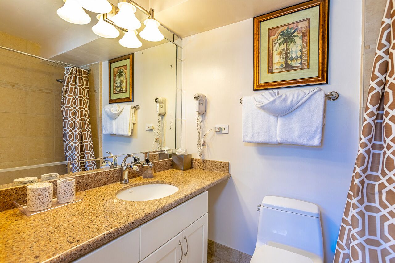 Bathtub, hair dryer, towels