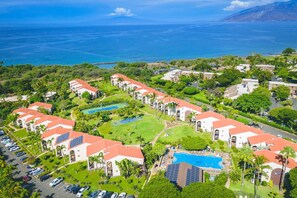 Aerial shot of the property