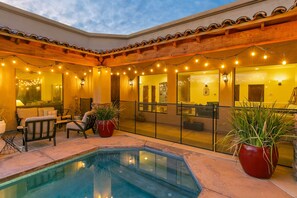A heated pool