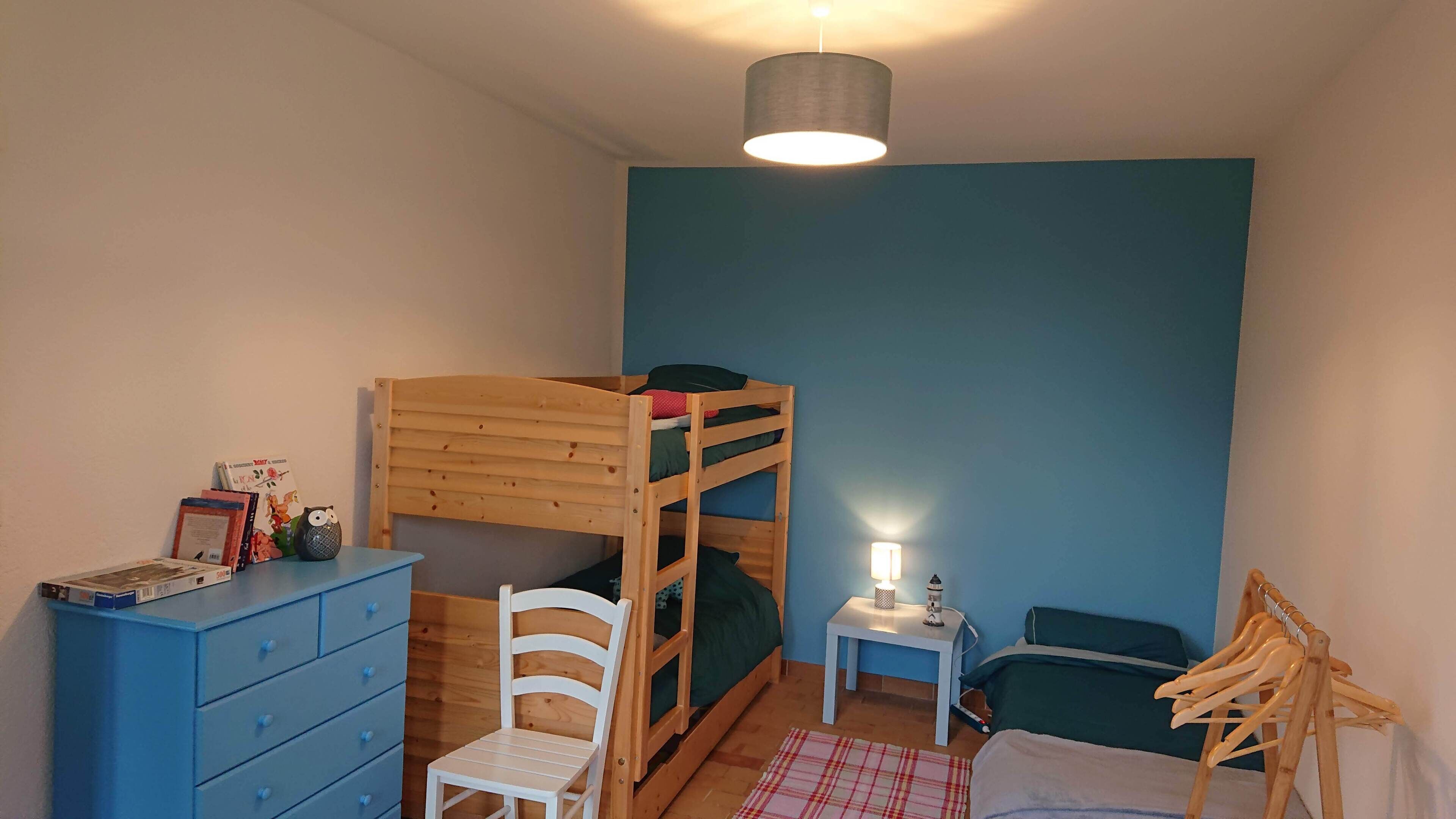 2 bedrooms, iron/ironing board, travel crib, free WiFi