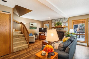 スマートテレビ、暖炉、DVD プレーヤー