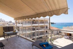 Penthouse, Sea View | Balcony - Melina Apartments (Chania)