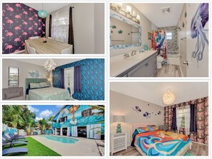 4 bedrooms, iron/ironing board, WiFi, bed sheets
