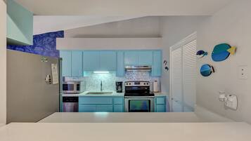 Microwave, oven, stovetop, dishwasher