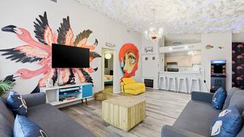 2 bedrooms, iron/ironing board, travel crib, WiFi