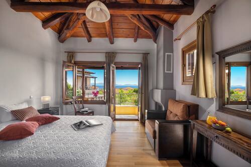 Camera doppia, vista mare | 1 camera, una scrivania, Wi-Fi gratuito, lenzuola