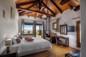 Dobbeltværelse - havudsigt | 1 soveværelse, skrivebord, gratis Wi-Fi, sengetøj