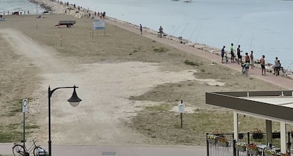 Beautiful beachfront apartment with terrace