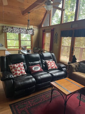 Smart TV, chimenea y reproductor de DVD