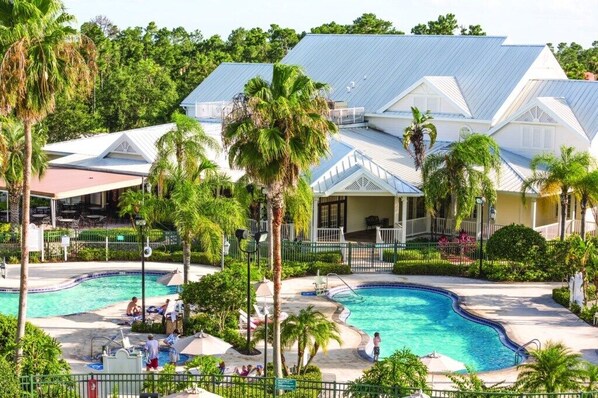 A heated pool - Club Wyndham Kingstown Reef - 2 Bedroom Suite (Orlando)