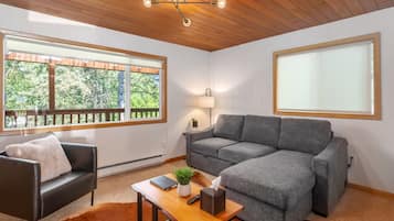 Smart TV, books, stereo