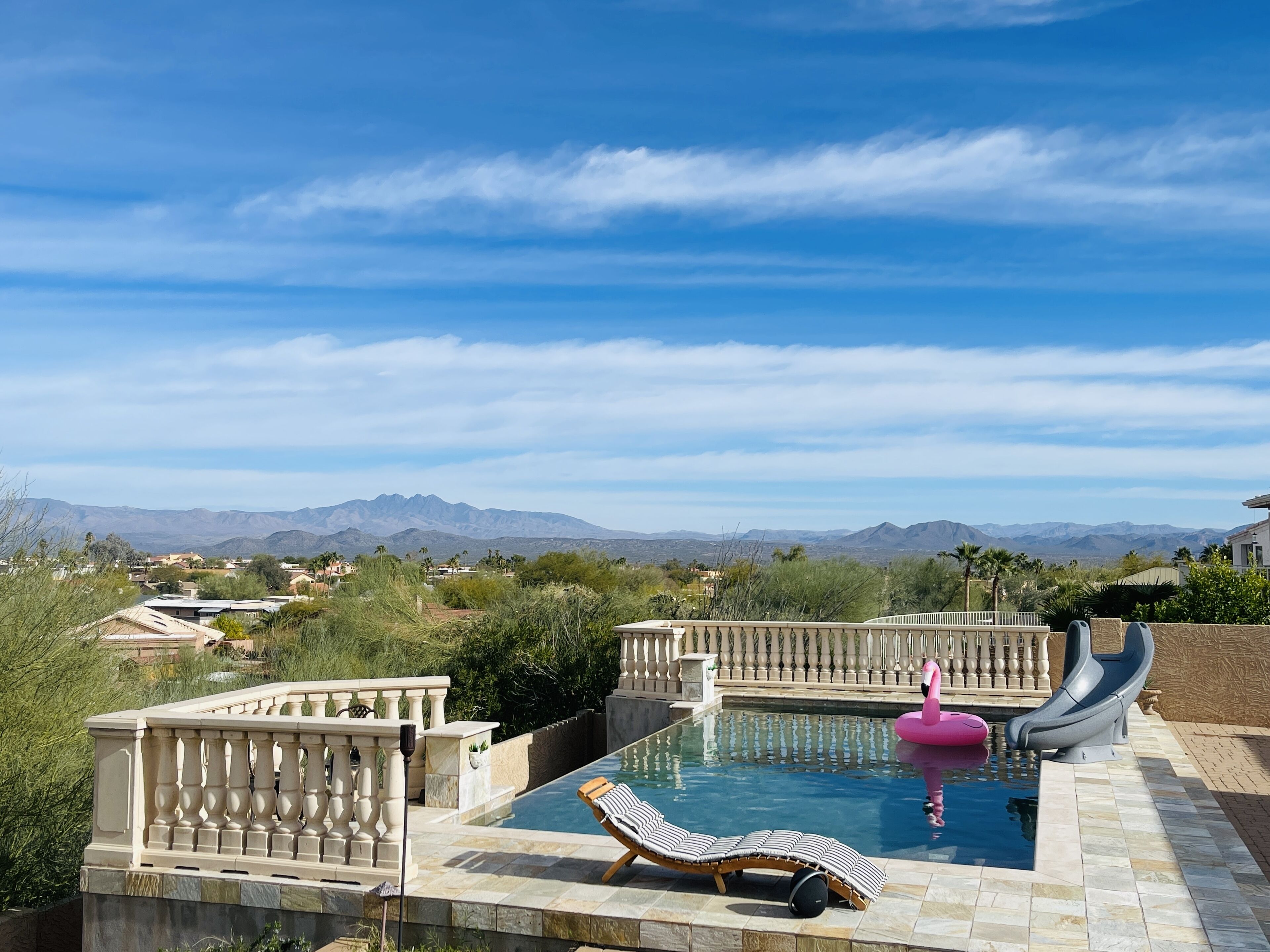 Mountain Views | Heated Infinity Pool + Hot Tub | Waterslide 