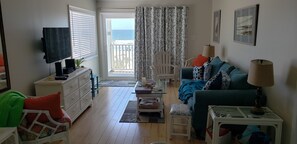 Smart TV, DVD player, books, video library