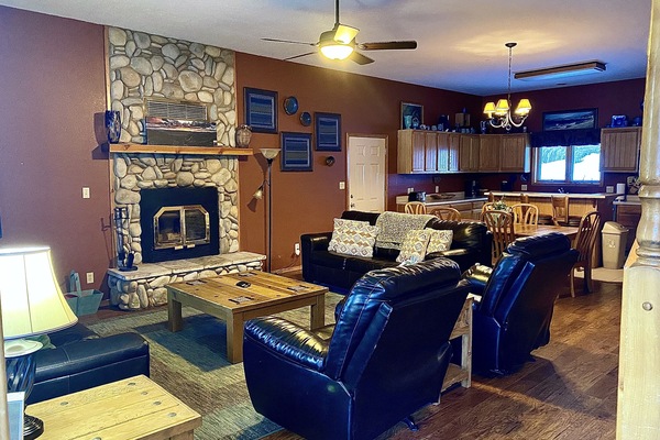 TV, fireplace, DVD player