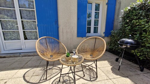 Meschers sur Gironde - FERIENHAUS - Terrasse - Nähe STRAND