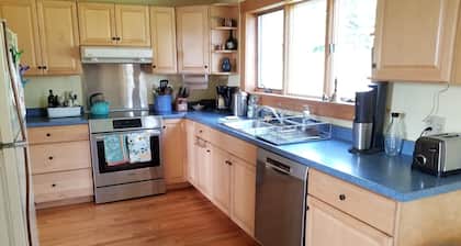 19th-century farmhouse with views, near trails, lakes, skiing and so much more!