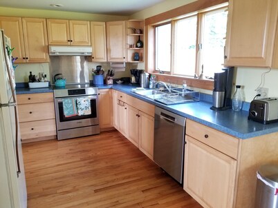 19th-century farmhouse with views, near trails, lakes, skiing and so much more!