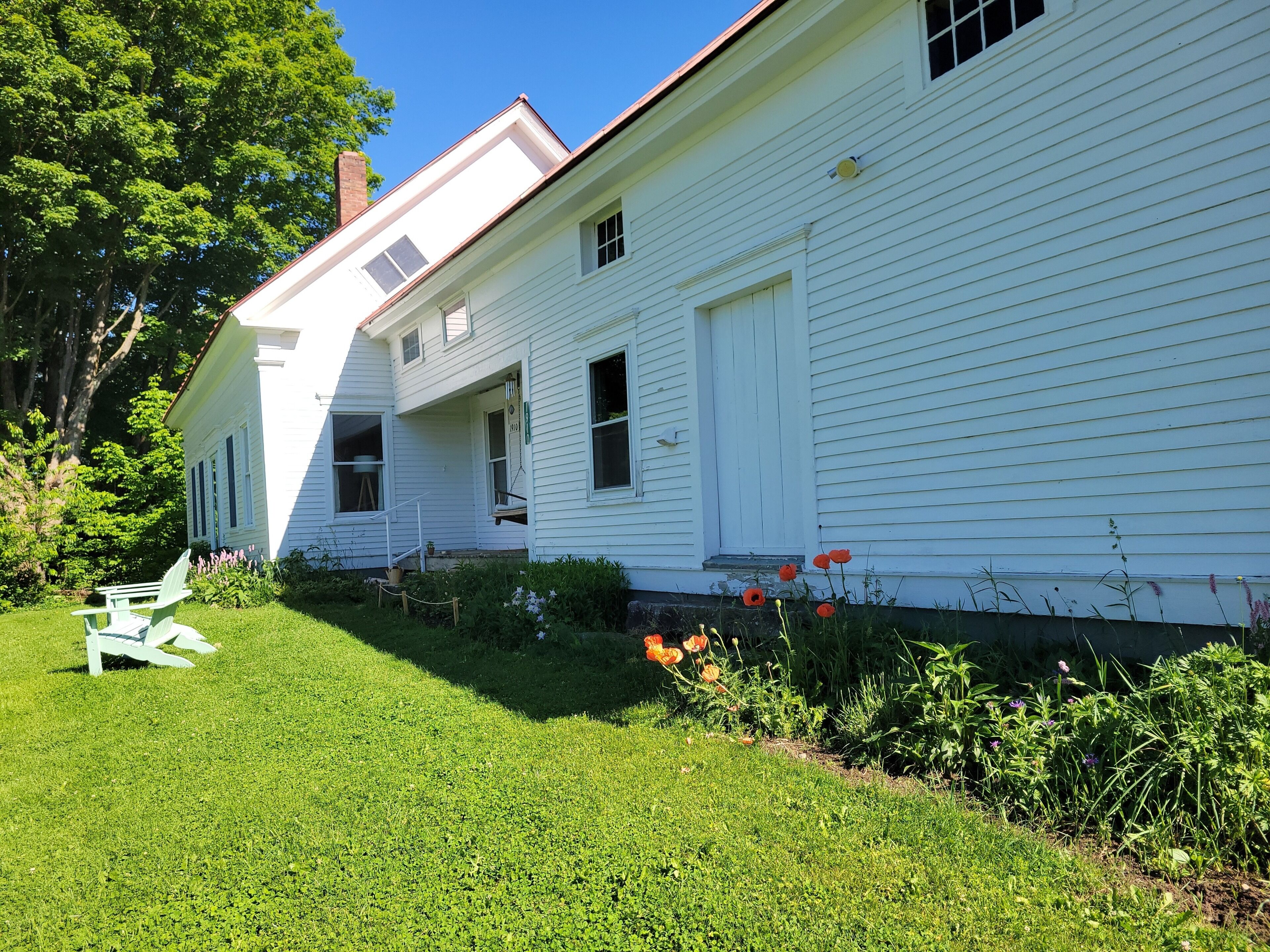 We have flowers in bloom from late May to September - many are native.