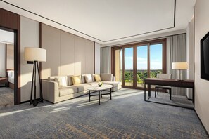 Premium bedding, down duvets, memory-foam beds, free minibar items