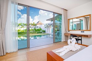 2 Bedroom Deluxe Garden Pool Villa | Blackout curtains, iron/ironing board, free WiFi, bed sheets - Shambhala Grand Villa - Private Pool Villas by Escape Villas (Choeng Thale)