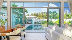 Villa – deluxe, 2 soverom | Oppholdsområde