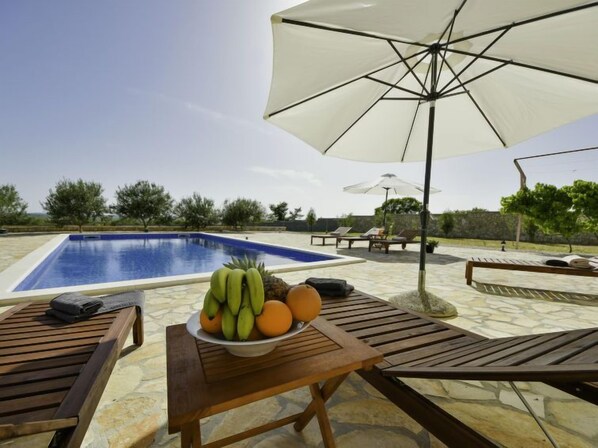 A heated pool