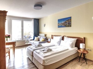 1 bedroom, travel crib, free WiFi, bed sheets