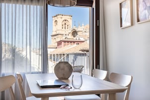 Apartamento, 1 habitación, terraza | Comedor