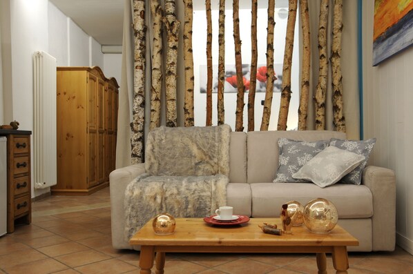 Living area - Apartment 12 - Blue Moon (Breuil-Cervinia)