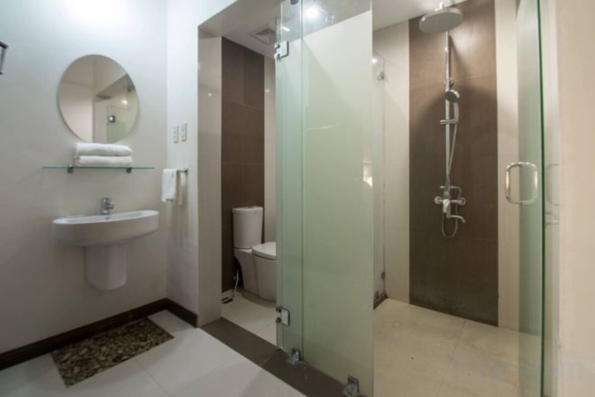 Hair dryer (on request), bidet, soap, shampoo