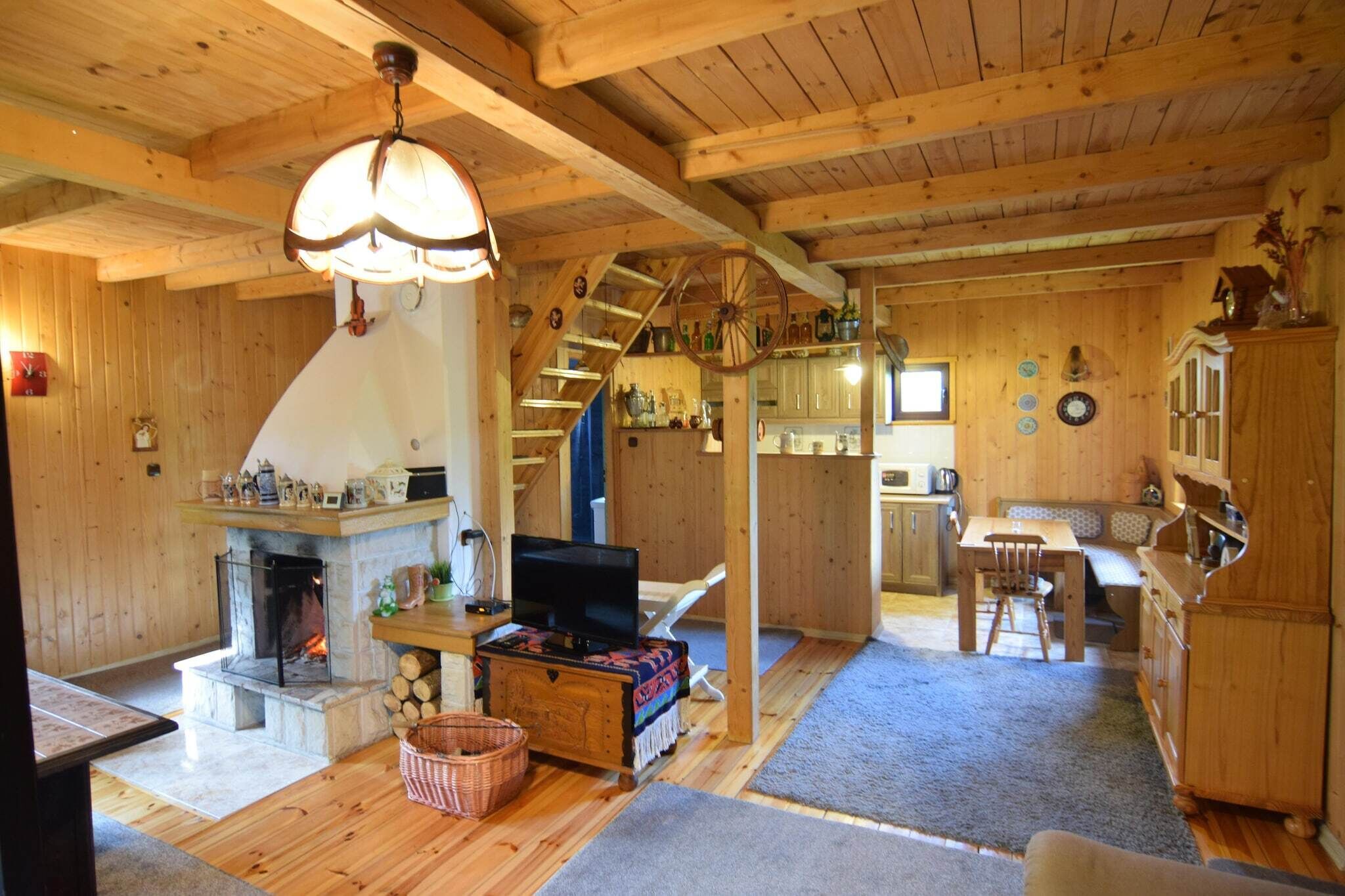 TV connectée, cheminée