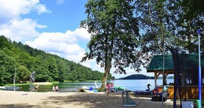 Wooden House by Lake Radunskie, Poland