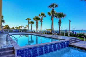 A heated pool - Pier Serenity **Beachfront Corner End Balcony** Sleeps 2 (Panama City Beach)