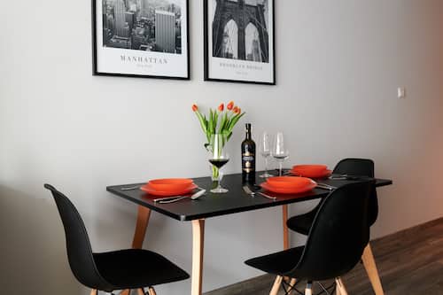 Habitación cuádruple de diseñador | Sala de estar