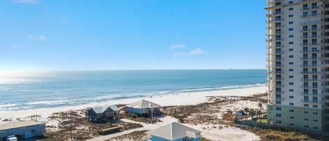 Private beach, beach towels