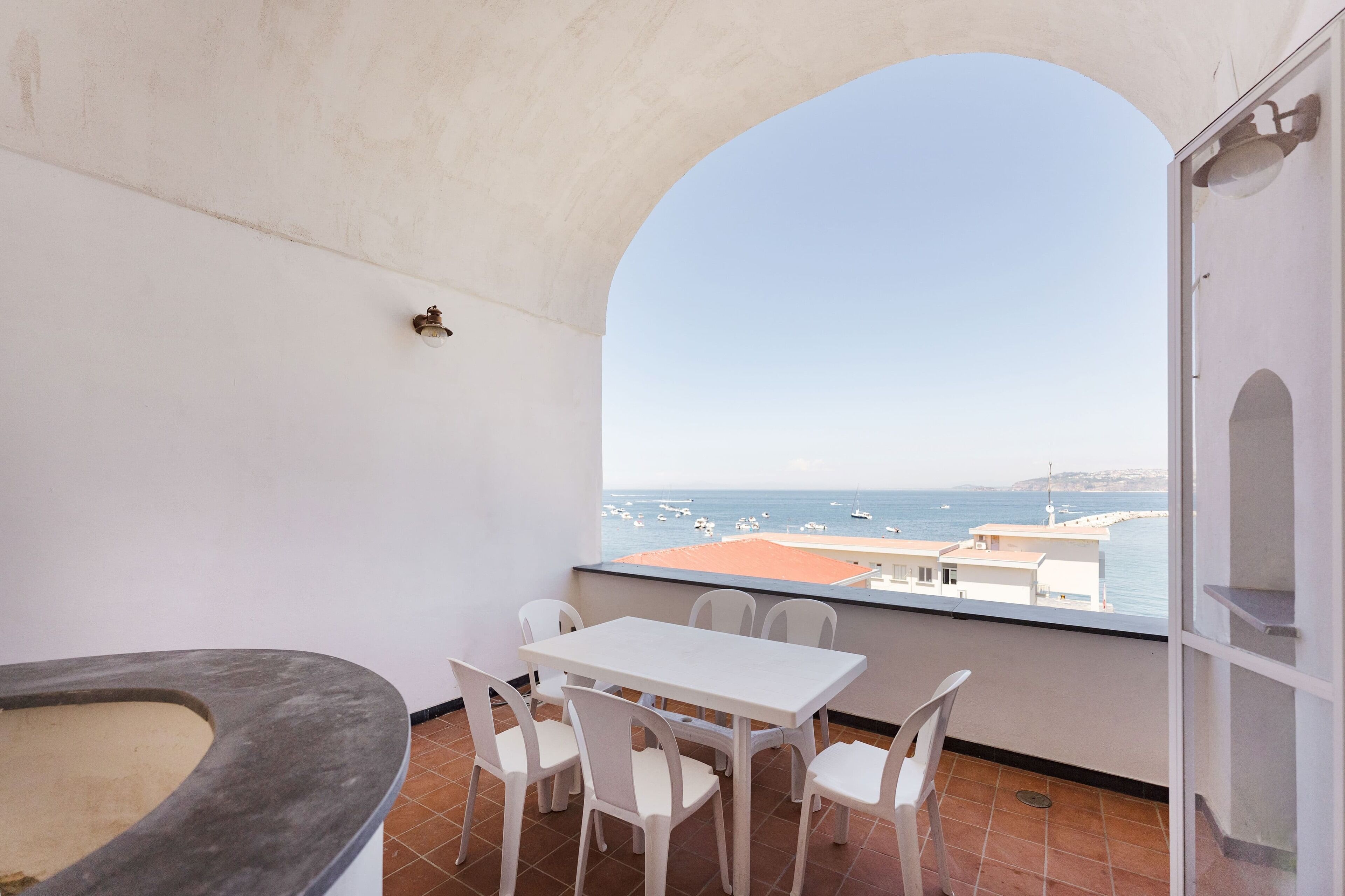 Apartment, 1 Schlafzimmer, Meerblick | Blick vom Balkon