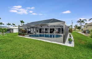 Una piscina riscaldata