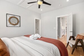 3 bedrooms, blackout curtains, iron/ironing board, WiFi