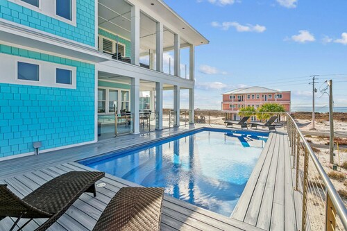 Luxury Gulf View Home with (heated) Private Pool and Hot Tub on Navarre Beach