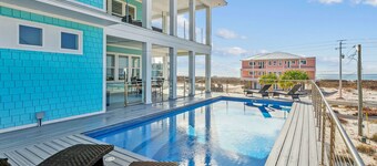 Luxury Gulf View Home with (heated) Private Pool and Hot Tub on Navarre Beach