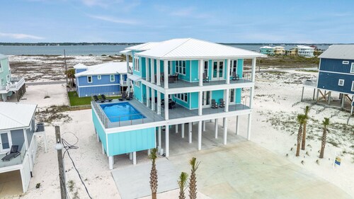 Luxury Gulf View Home with (heated) Private Pool and Hot Tub on Navarre Beach